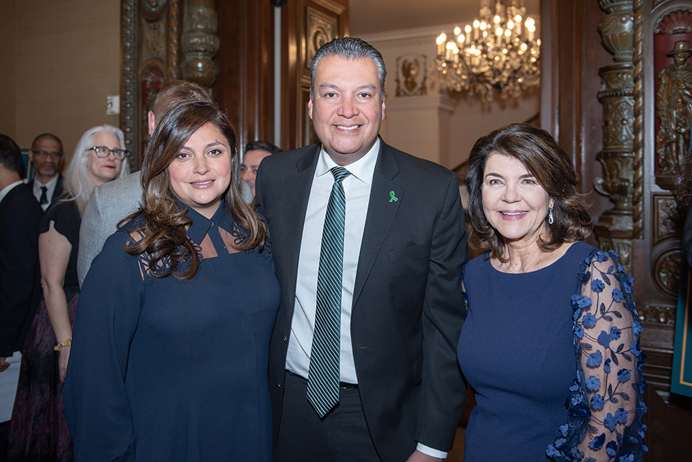 Angela Padilla, U.S. Senator Alex Padilla, and Sycamores President & CEO Debra Manners at the 2024 Celebrating Children Spring Gala